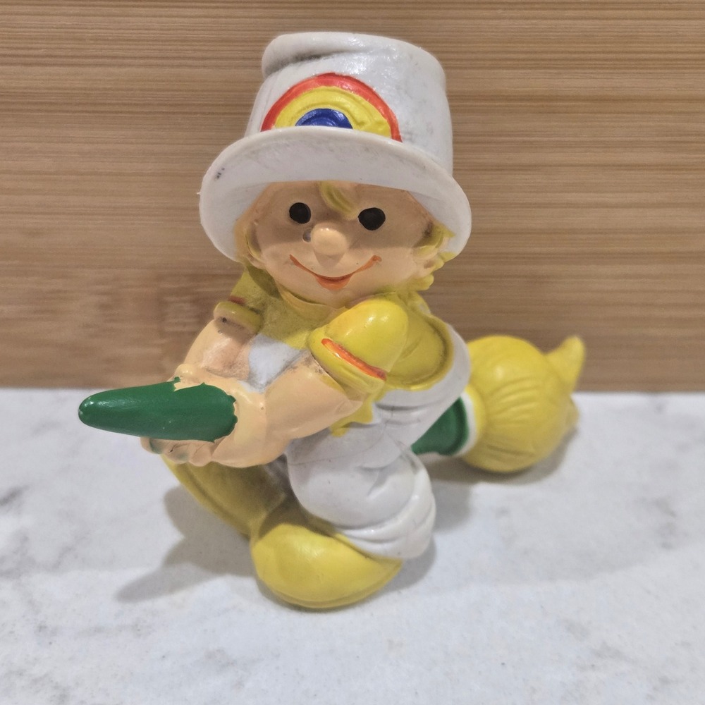 Vintage Rainbow Kids Sunny PVC Figure Wallace Berrie 1980s Retro Toy Yellow